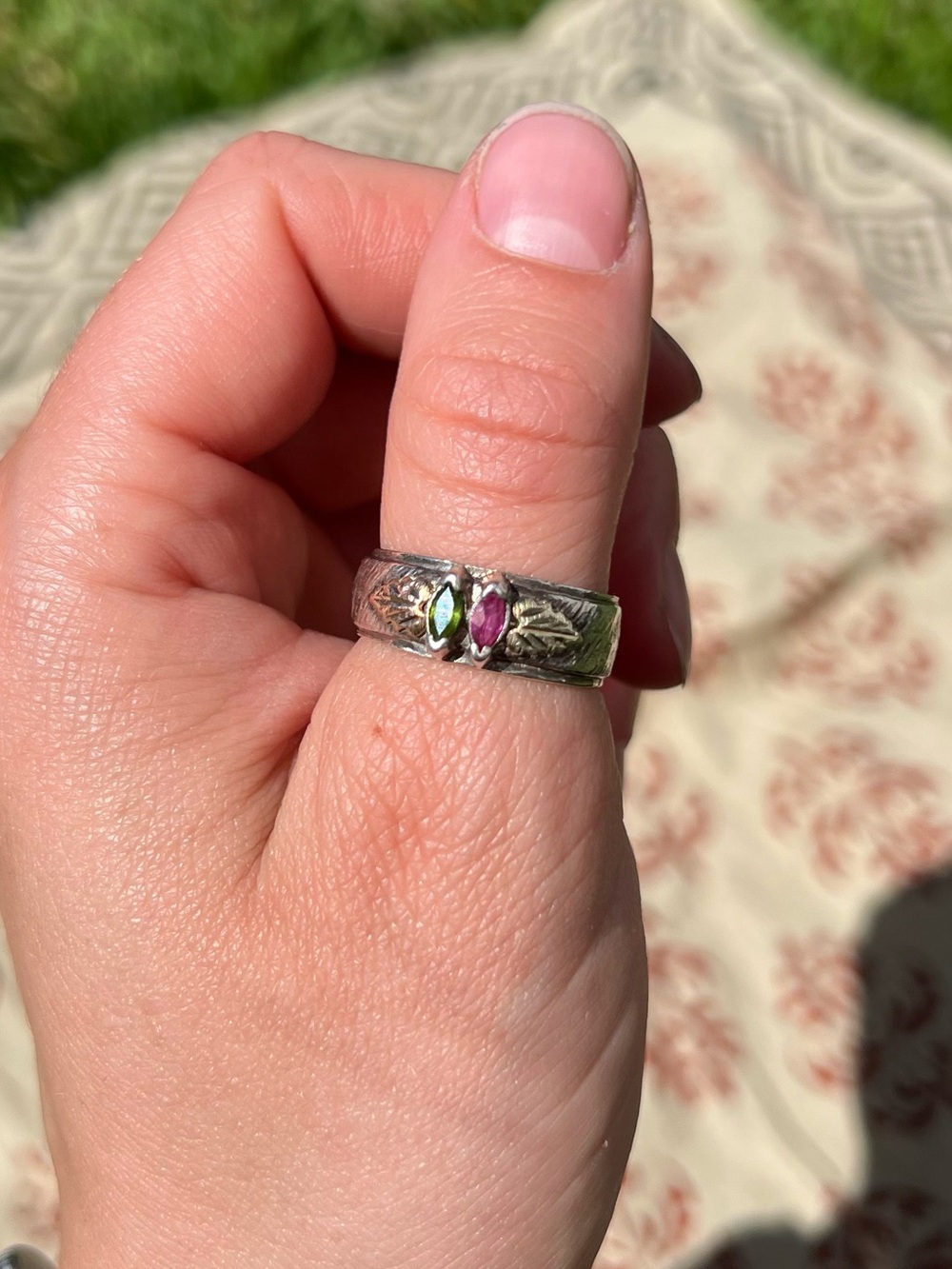 Sterling Silver & 12K Ring - Picture 2 of 9